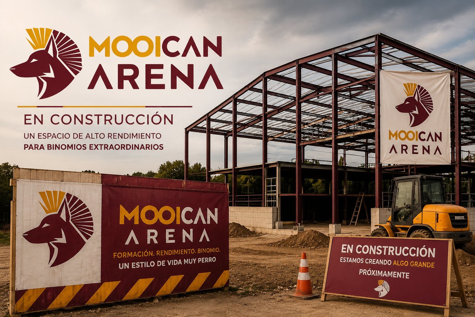 MooiCan Arena en construcción en Segovia