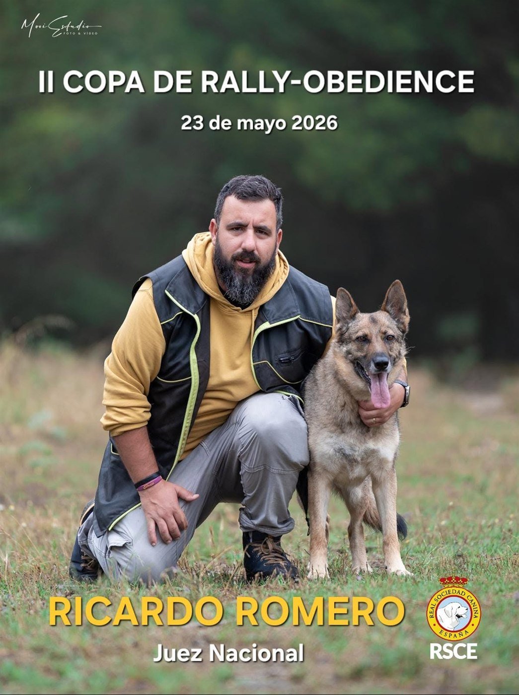 Cartel II Copa de Rally-Obediencia con Ricardo Romero como juez nacional