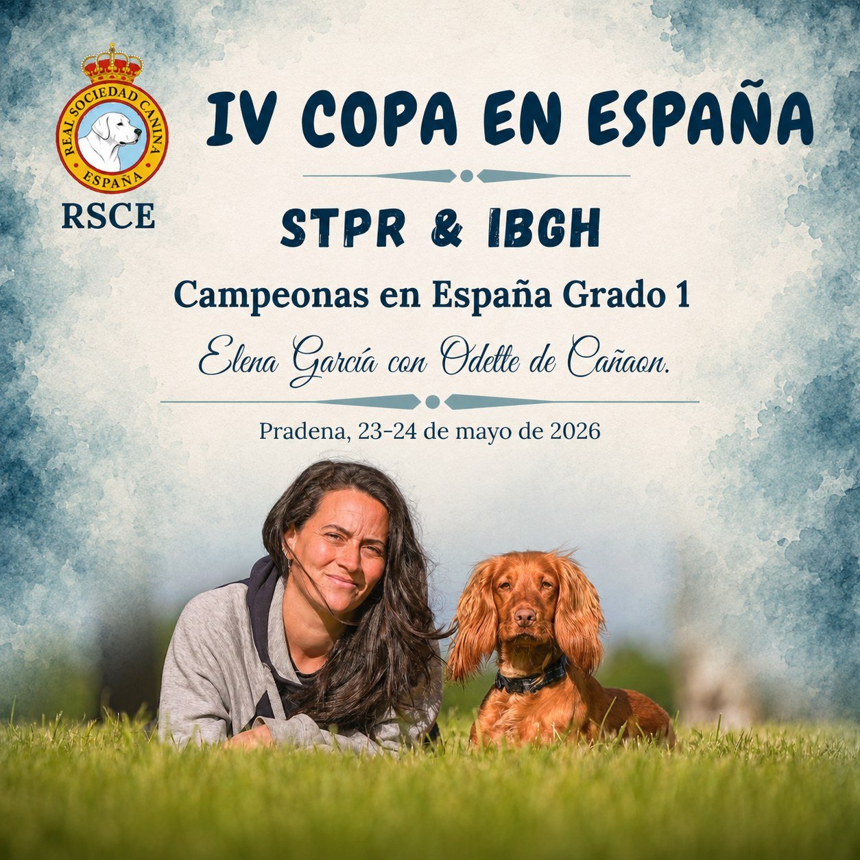 Diploma IV Copa en España StPr — Campeonas Grado 1, Elena García con Odette de Cañaon